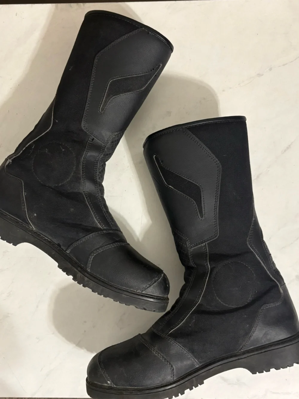 SIDI Size 10 Black All Road Gore Tex Boots Riding Biker Motorcycle Grunge Travel